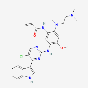 molecular formula C27H30ClN7O2 B608915 突变型 EGFR 抑制剂 CAS No. 1421373-62-7