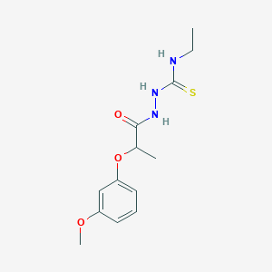 molecular formula C13H19N3O3S B6089196 N-ethyl-2-[2-(3-methoxyphenoxy)propanoyl]hydrazinecarbothioamide 