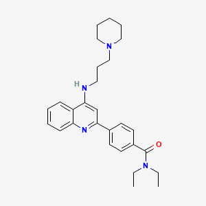 molecular formula C28H36N4O B608922 LMPTP inhibitor 1 