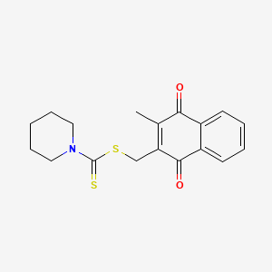 molecular formula C18H19NO2S2 B608923 PKM2 inhibitor CAS No. 94164-88-2