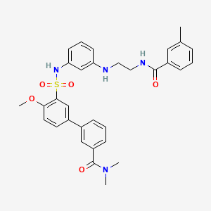 molecular formula C32H34N4O5S B608926 Orexin 2 Receptor Agonist 
