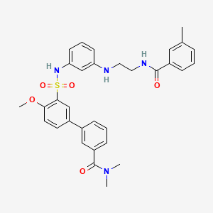 molecular formula C32H34N4O5S B608926 食欲素 2 受体激动剂 CAS No. 1796565-52-0