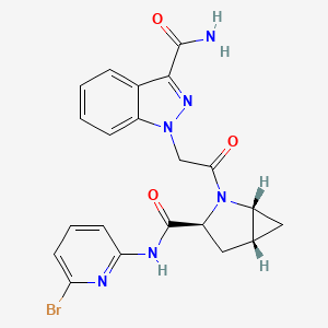 molecular formula C21H19BrN6O3 B608928 Complement factor D-IN-1 