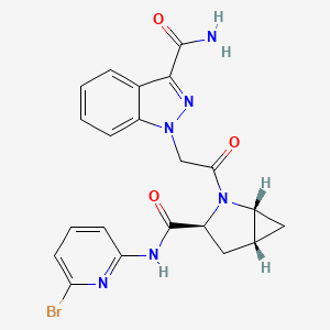 molecular formula C21H19BrN6O3 B608928 Complement factor D-IN-1 CAS No. 1386455-76-0