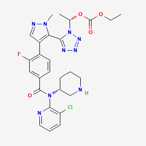 molecular formula C27H29ClFN9O4 B608931 Unii-4H9X9HO87K CAS No. 1900686-46-5