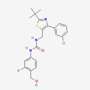 molecular formula C22H23ClFN3O2S B608952 MDR-652 