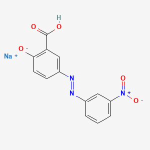 molecular formula C13H9N3O5.Na<br>C13H9N3NaO5 B608978 Monochrome Yellow 1 sodium salt CAS No. 584-42-9