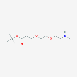 molecular formula C12H25NO4 B608984 甲基氨基-PEG2-叔丁酸酯 CAS No. 1807521-04-5