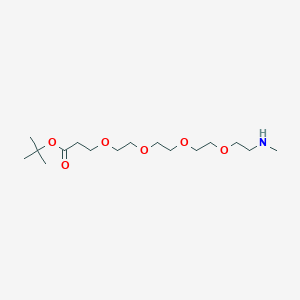 molecular formula C16H33NO6 B608987 甲基氨基-PEG4-t-丁基酯 CAS No. 1621616-14-5