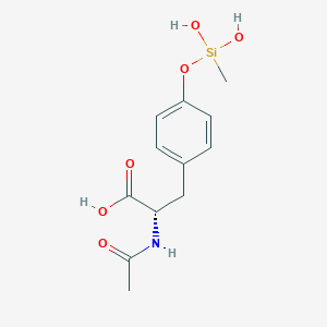 molecular formula C13H19NO6Si B608993 Methylsilanol acetyltyrosine CAS No. 476170-34-0