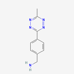 molecular formula C10H11N5 B608997 Methyltetrazine-Amine CAS No. 1345955-28-3
