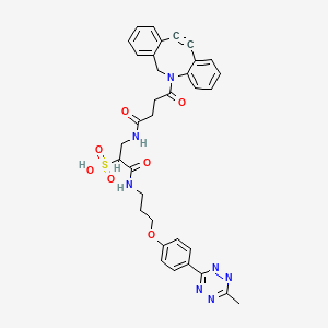 molecular formula C34H33N7O7S B608998 Methyltetrazine-DBCO 