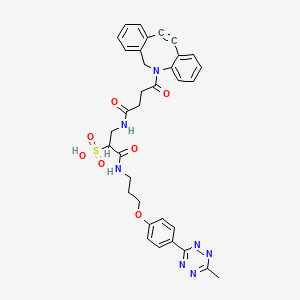 molecular formula C34H33N7O7S B608998 甲基四嗪-DBCO CAS No. 1802238-48-7