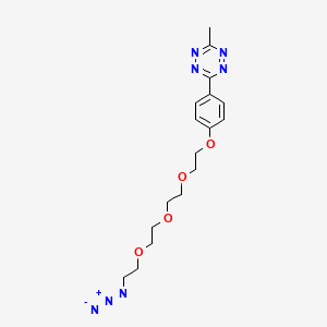 molecular formula C17H23N7O4 B609001 Methyltetrazine-PEG4-Azide 