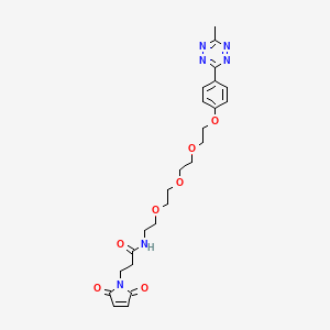 molecular formula C24H30N6O7 B609002 Methyltetrazine-PEG4-Maleimide CAS No. 1802908-02-6