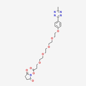 molecular formula C24H31N5O9 B609004 甲基四嗪-PEG5-NHS 酯 CAS No. 1802907-92-1