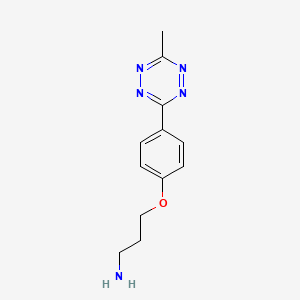 molecular formula C12H15N5O B609007 Methyltetrazine-Propylamine CAS No. 1802978-47-7