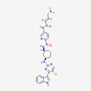 molecular formula C31H35ClN8O2 B609009 Mevociclib CAS No. 1816989-16-8