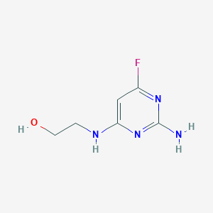 2-[(2-Amino-6-fluoropyrimidin-4-yl)amino]ethanol