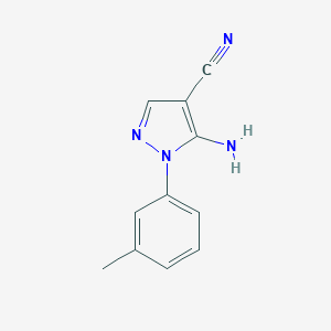 5-amino-1-(3-methylphenyl)-1H-pyrazole-4-carbonitrile