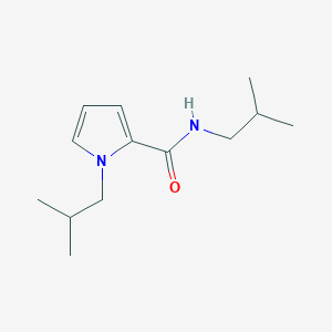 molecular formula C13H22N2O B6090202 N1-BIS(2-METHYLPROPYL)-1H-PYRROLE-2-CARBOXAMIDE 