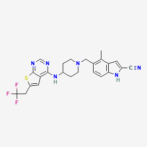 molecular formula C24H23F3N6S B609025 MI-463 