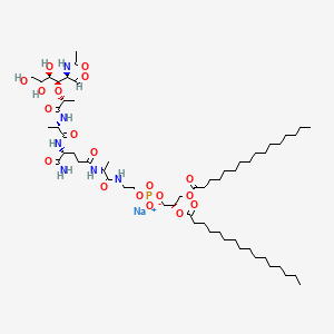 molecular formula C59H109N6NaO19P B609035 Mifamurtide sodium CAS No. 90825-43-7