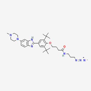 molecular formula C33H48N8O2 B609051 MIR96-IN-1 