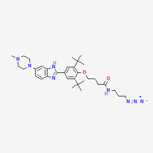 N-(3-Azidopropyl)-4-(2,6-di-tert-butyl-4-(6-(4-methylpiperazin-1-yl)-1H-benzo[d]imidazol-2-yl)phenoxy)butanamide