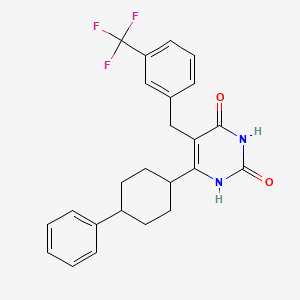 molecular formula C24H23F3N2O2 B609053 Miricorilant CAS No. 1400902-13-7