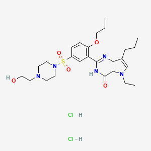 molecular formula C26H39Cl2N5O5S B609054 Mirodenafil dihydrochloride CAS No. 862189-96-6