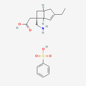 molecular formula C18H25NO5S B609055 Mirogabalin Besylate CAS No. 1138245-21-2