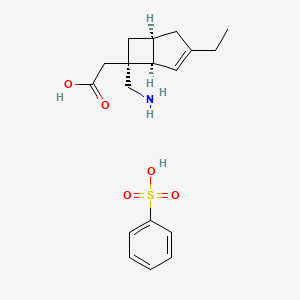 molecular formula C18H25NO5S B609055 Mirogabalin besylate CAS No. 1138245-21-2