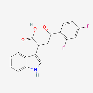 molecular formula C18H13F2NO3 B609061 Mitochonic acid 5 CAS No. 1354707-41-7