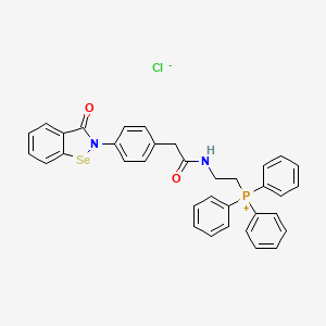 molecular formula C35H30ClN2O2PSe B609063 MitoEbselen-2 CAS No. 1638973-78-0