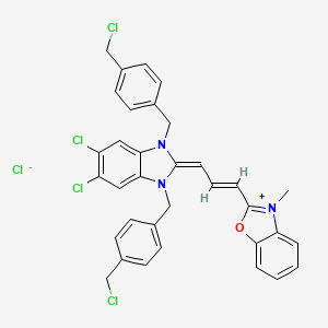 molecular formula C34H28Cl5N3O B609064 mitoTracker Green FM CAS No. 201860-17-5