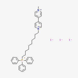 molecular formula C39H46I3N2P B609065 MitoPQ 
