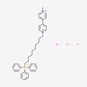 molecular formula C39H46I3N2P B609065 MitoPQ CAS No. 1821370-28-8