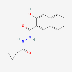 molecular formula C15H14N2O3 B6090679 N'-(cyclopropylcarbonyl)-3-hydroxy-2-naphthohydrazide 