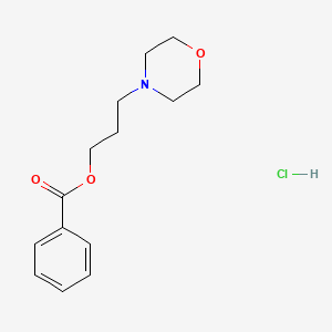 molecular formula C14H20ClNO3 B6090779 3-(4-morpholinyl)propyl benzoate hydrochloride 