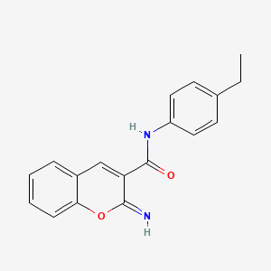 molecular formula C18H16N2O2 B6090784 N-(4-ethylphenyl)-2-imino-2H-chromene-3-carboxamide 