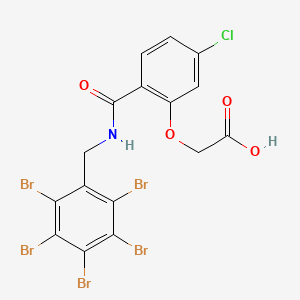 {5-Chloro-2-[(Pentabromobenzyl)carbamoyl]phenoxy}acetic Acid