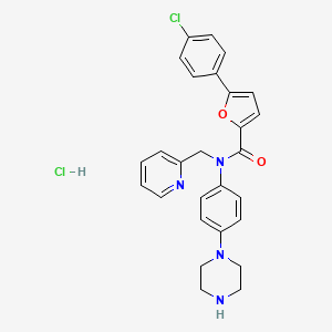 molecular formula C27H26Cl2N4O2 B609082 MK2-IN-1 hydrochloride 