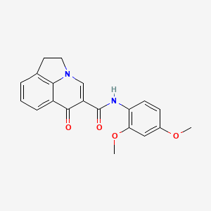molecular formula C20H18N2O4 B6090845 N-(2,4-dimethoxyphenyl)-6-oxo-1,2-dihydro-6H-pyrrolo[3,2,1-ij]quinoline-5-carboxamide 