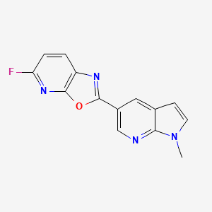 molecular formula C14H9FN4O B609085 MK-3328 CAS No. 1201323-97-8