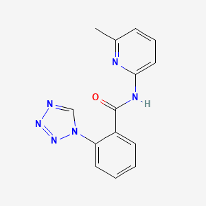 molecular formula C14H12N6O B6090921 N-(6-methylpyridin-2-yl)-2-(1H-tetrazol-1-yl)benzamide 