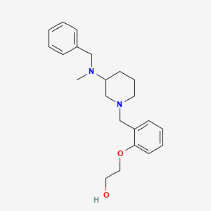molecular formula C22H30N2O2 B6090935 2-[2-({3-[benzyl(methyl)amino]-1-piperidinyl}methyl)phenoxy]ethanol 