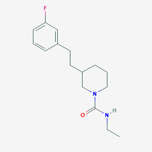molecular formula C16H23FN2O B6091018 N-ethyl-3-[2-(3-fluorophenyl)ethyl]-1-piperidinecarboxamide 