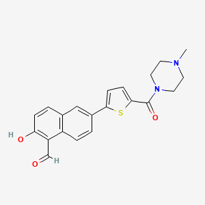 molecular formula C21H20N2O3S B609115 MKC3946 