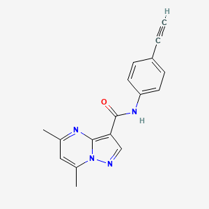 molecular formula C17H14N4O B609122 ML198 CAS No. 1380716-06-2